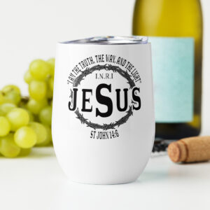 jesus the way, the truth and the life wine tumbler