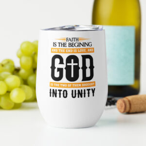 faith and love wine tumbler