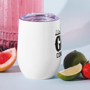 i came, i saw, god conquered wine tumbler
