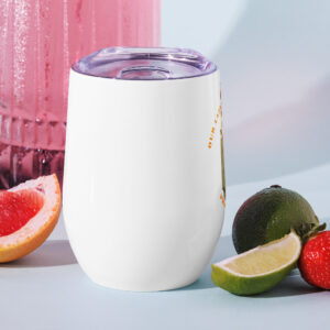 our lady of fatima pray for us wine tumbler